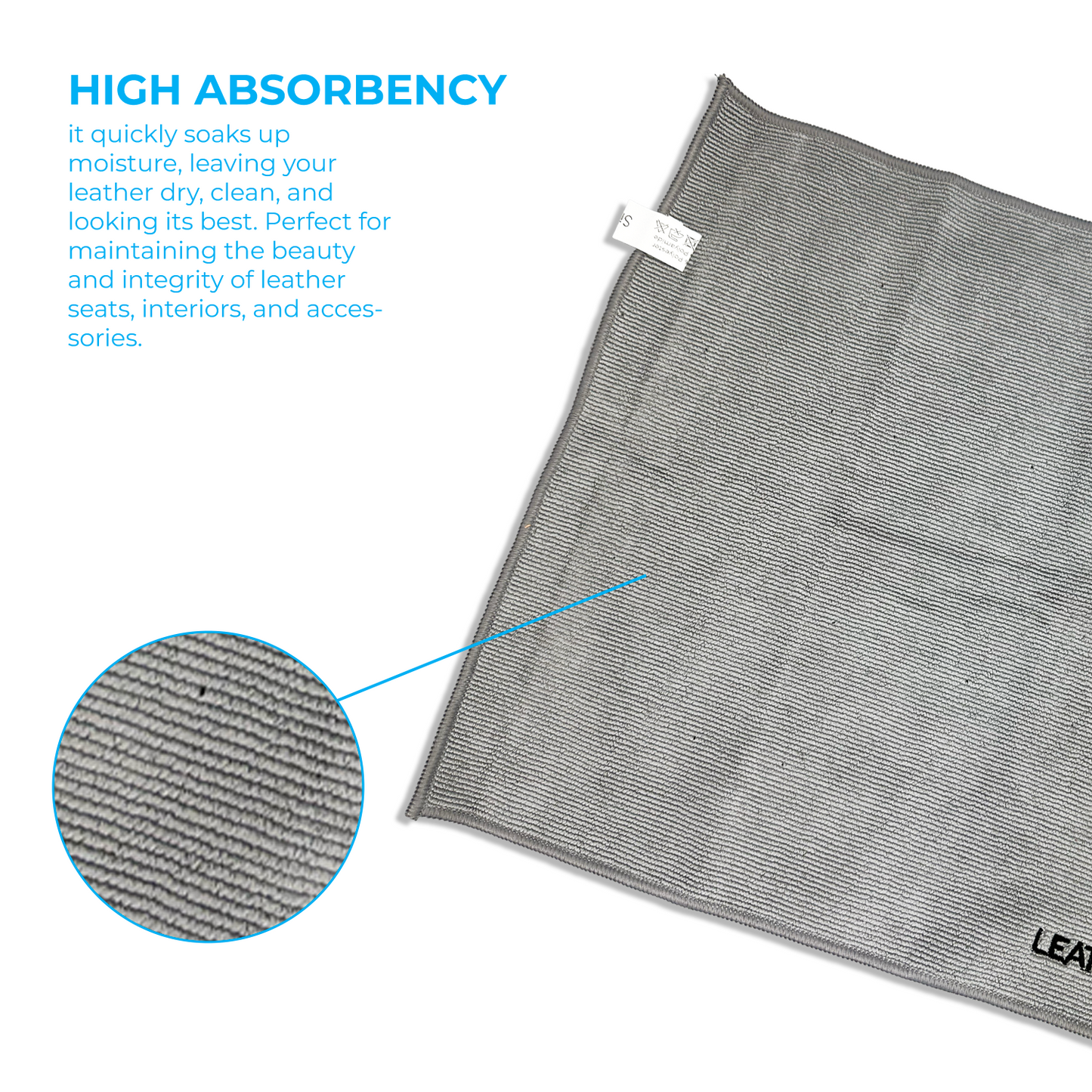 simply leather microfibre cloth cle083