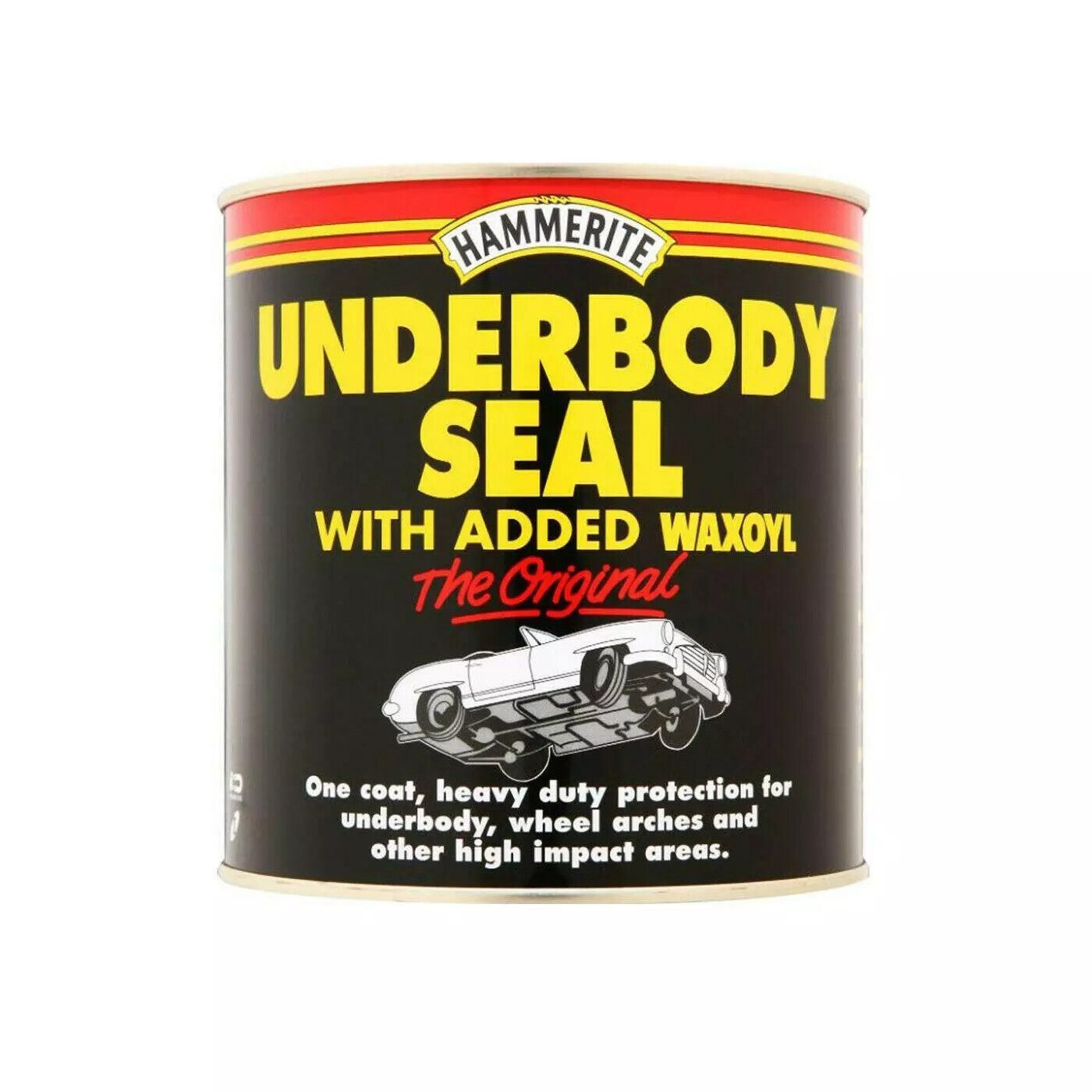 Hammerite Underbody Seal With Waxoyl Black Car Underseal 1L