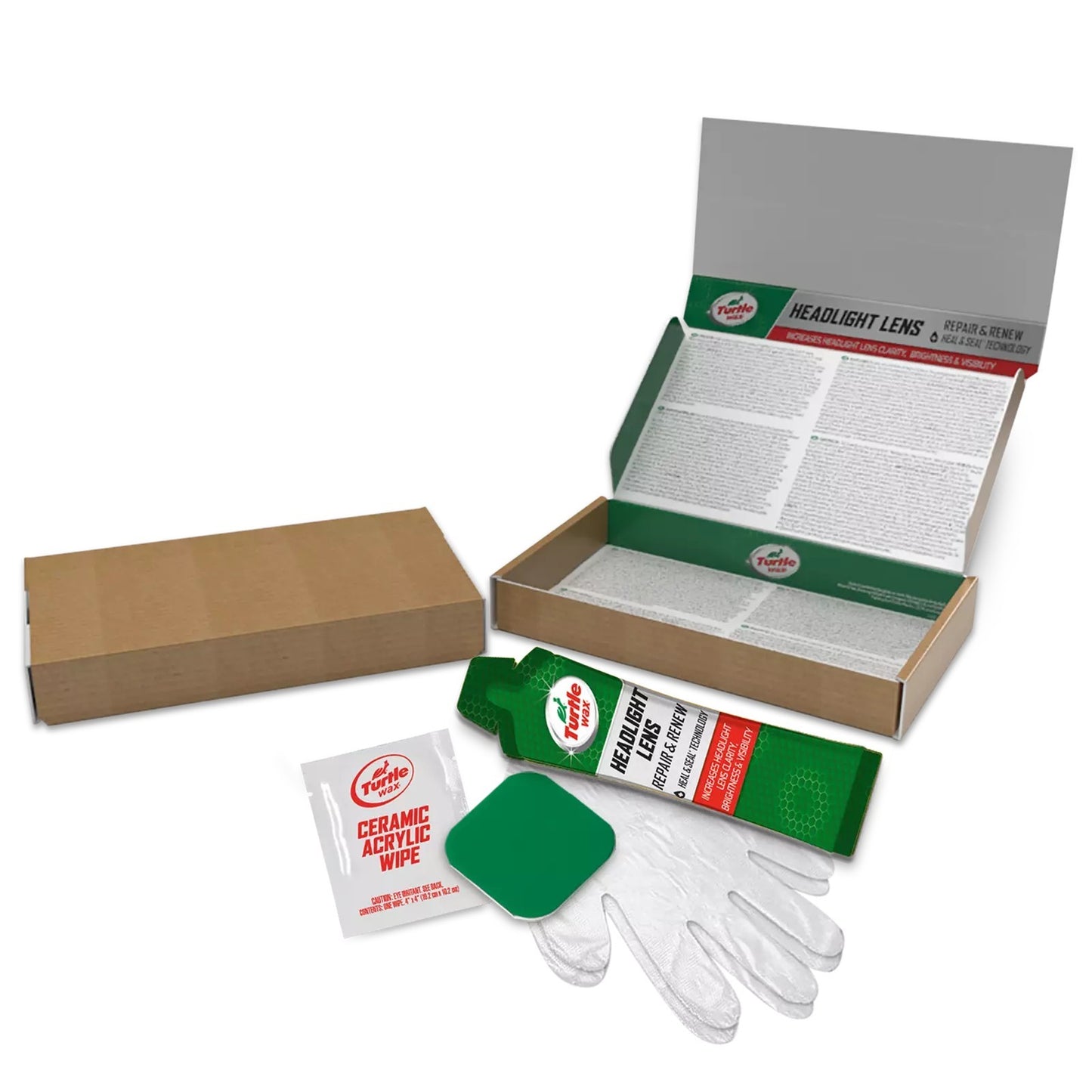 Turtle Wax 53692 Headlight Restorer Car Headlamp Ceramic Polish Cleaner Kit