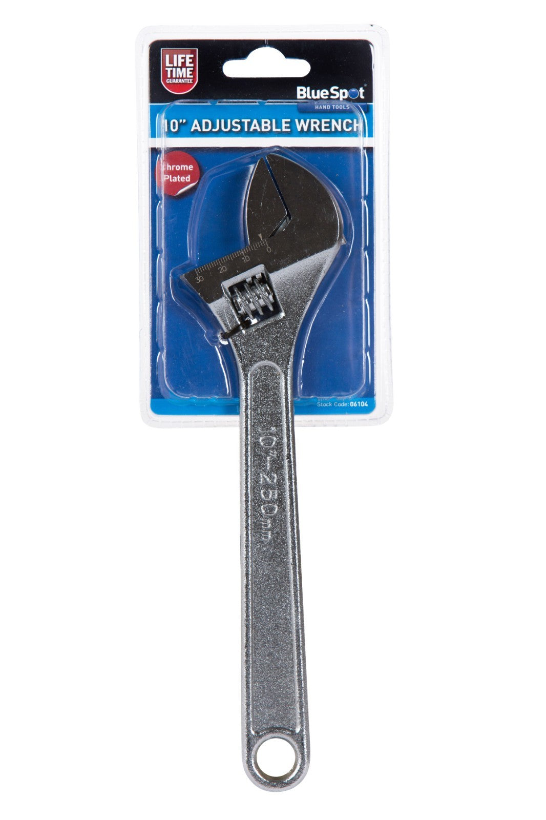 BlueSpot Adjustable Spanner Extra Long Large Handle Drop Wrench 10" 06104
