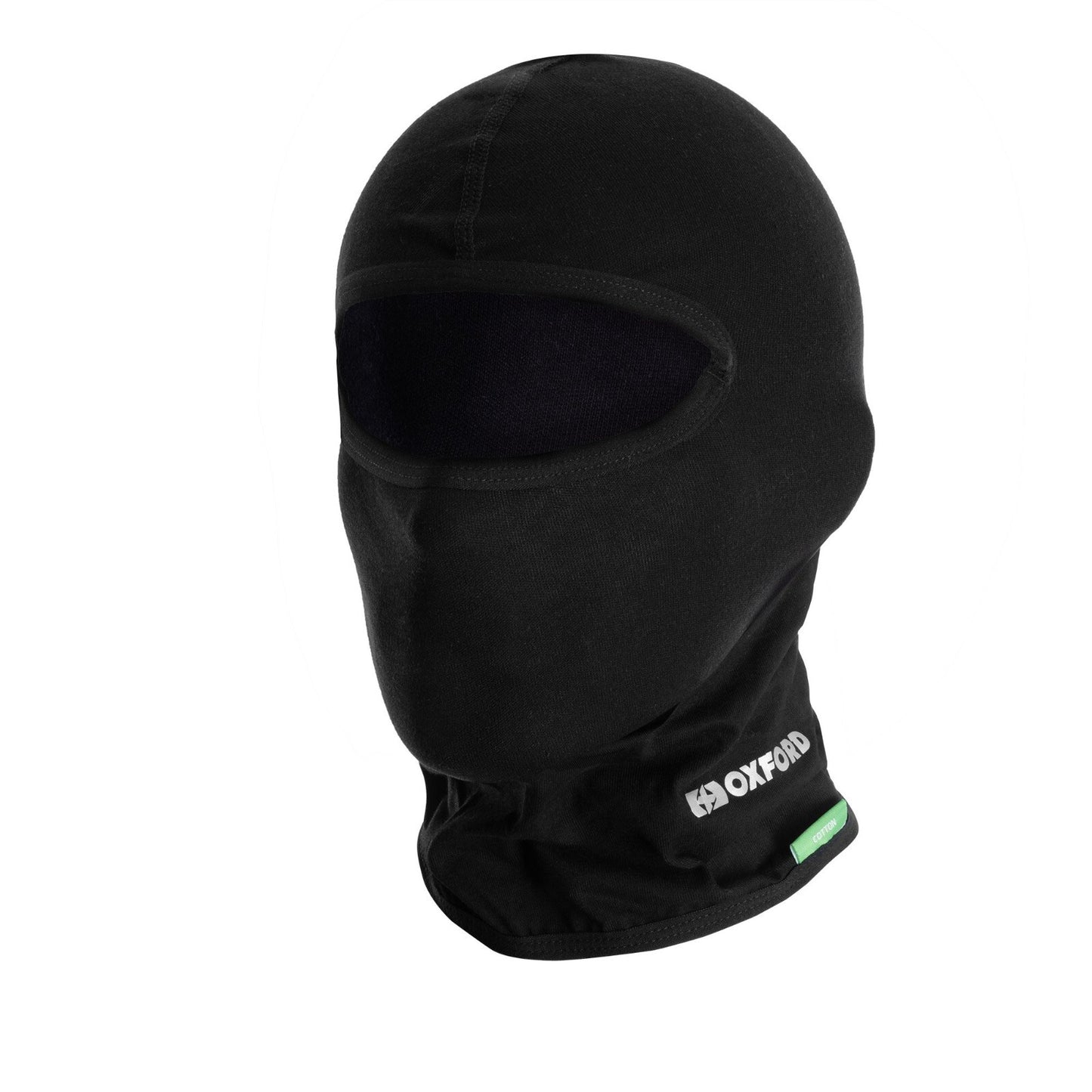 Oxford Cotton Balaclava Lightweight Motorcycle Accessory Black Stretch Comfort