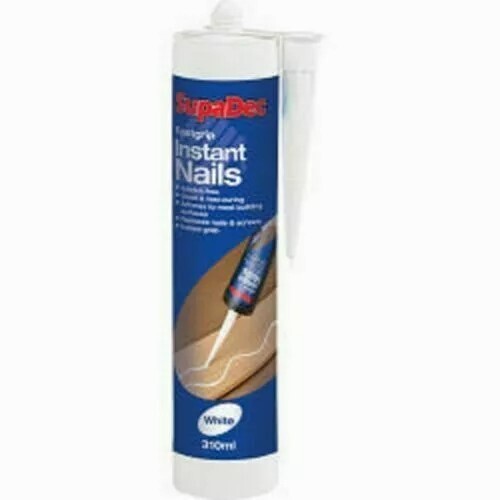 SupaDec Fastgrip Instant Nails Strong Adhesive No Nail DIY Decorating 300ml