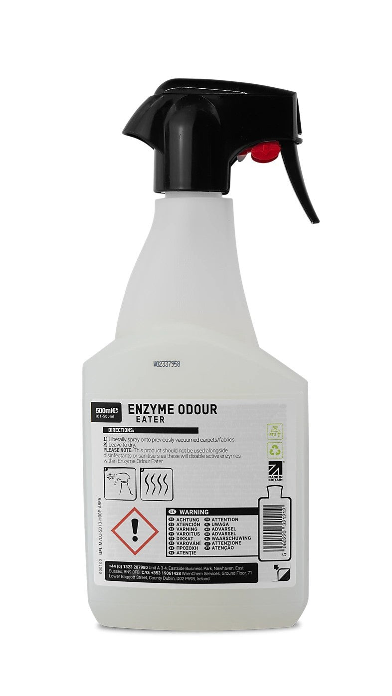 VALETPRO ENZYME ODOUR EATER 500ML MILK, SICK, DAMP, SMOKE, ENZYME REMOVER