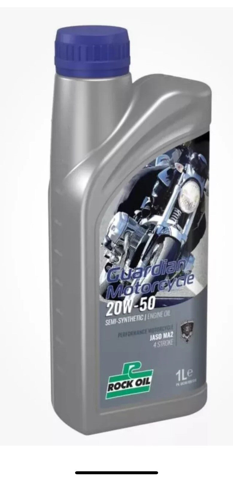 Rock Oil Guardian Semi Synthetic Motorcycle Oil 20w - 50. 1L
