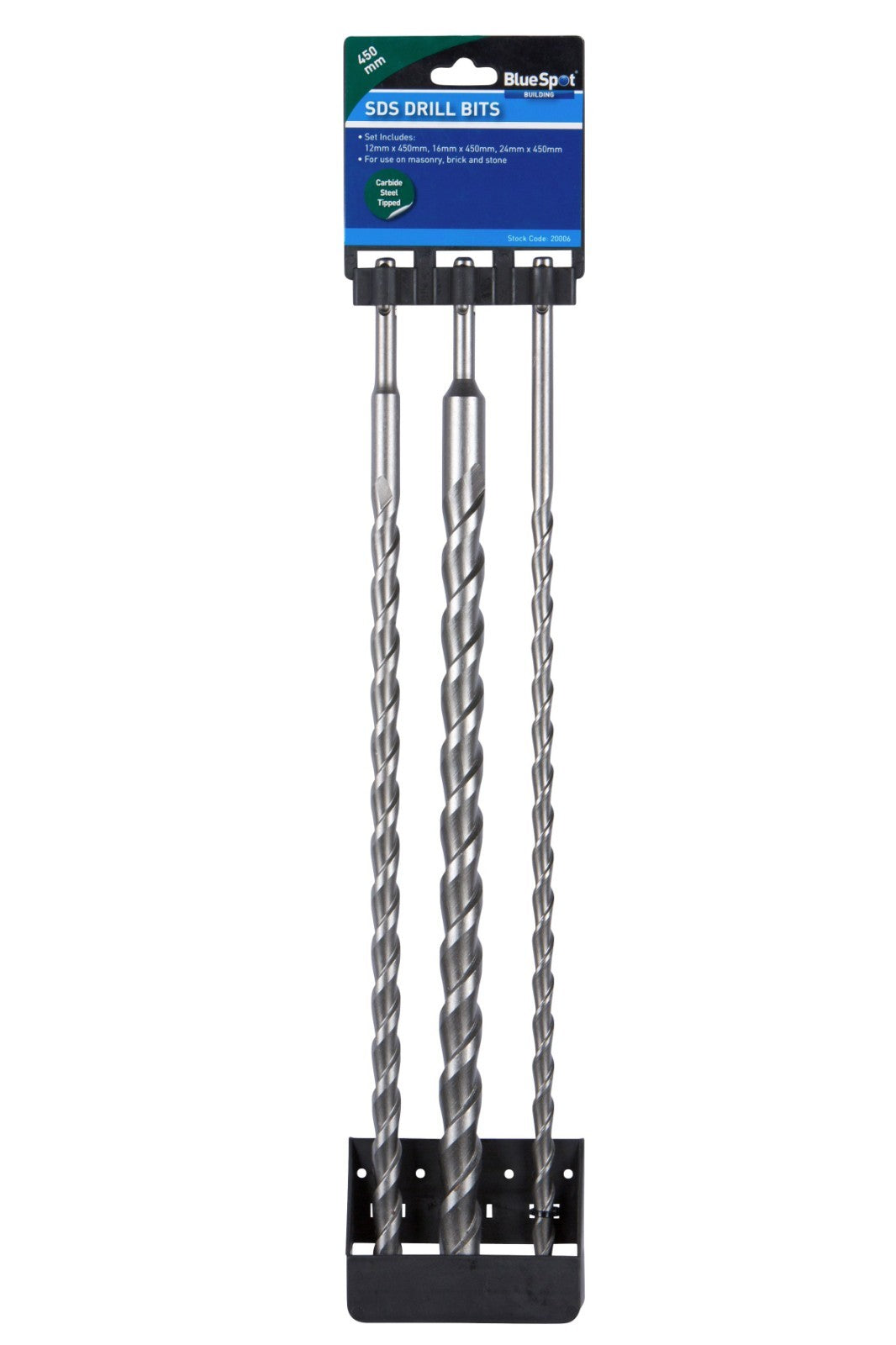 BlueSpot Tools SDS Bit Set 450mm, 3 Piece 20006
