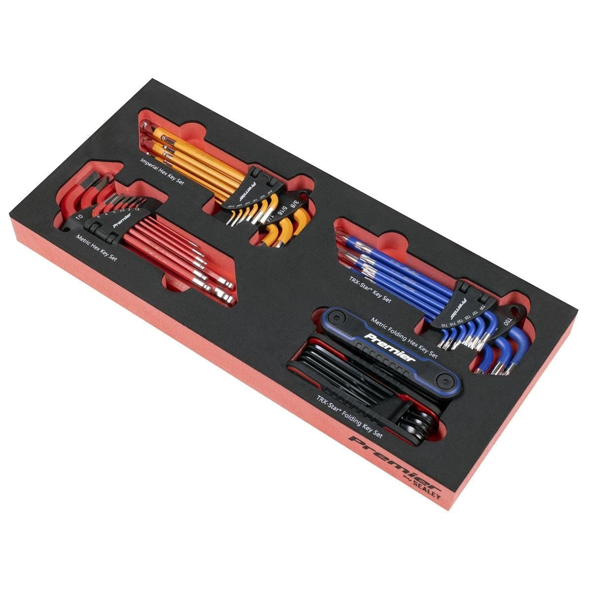 Sealey TBT62 Premier Master Key Set with Tool Tray 43pc