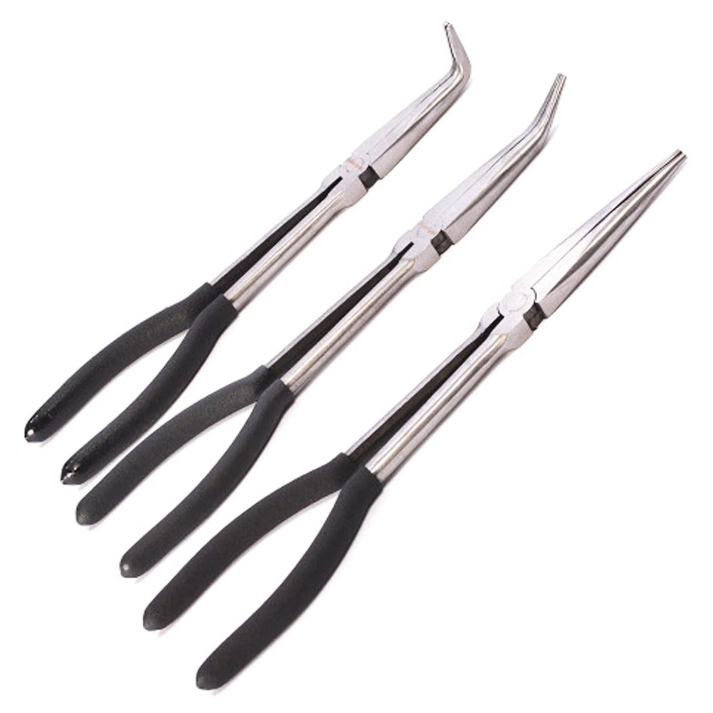 Bluespot 3 PCE Long Reach Plier Set Drop Forged With Polished Heads 280mm (11")