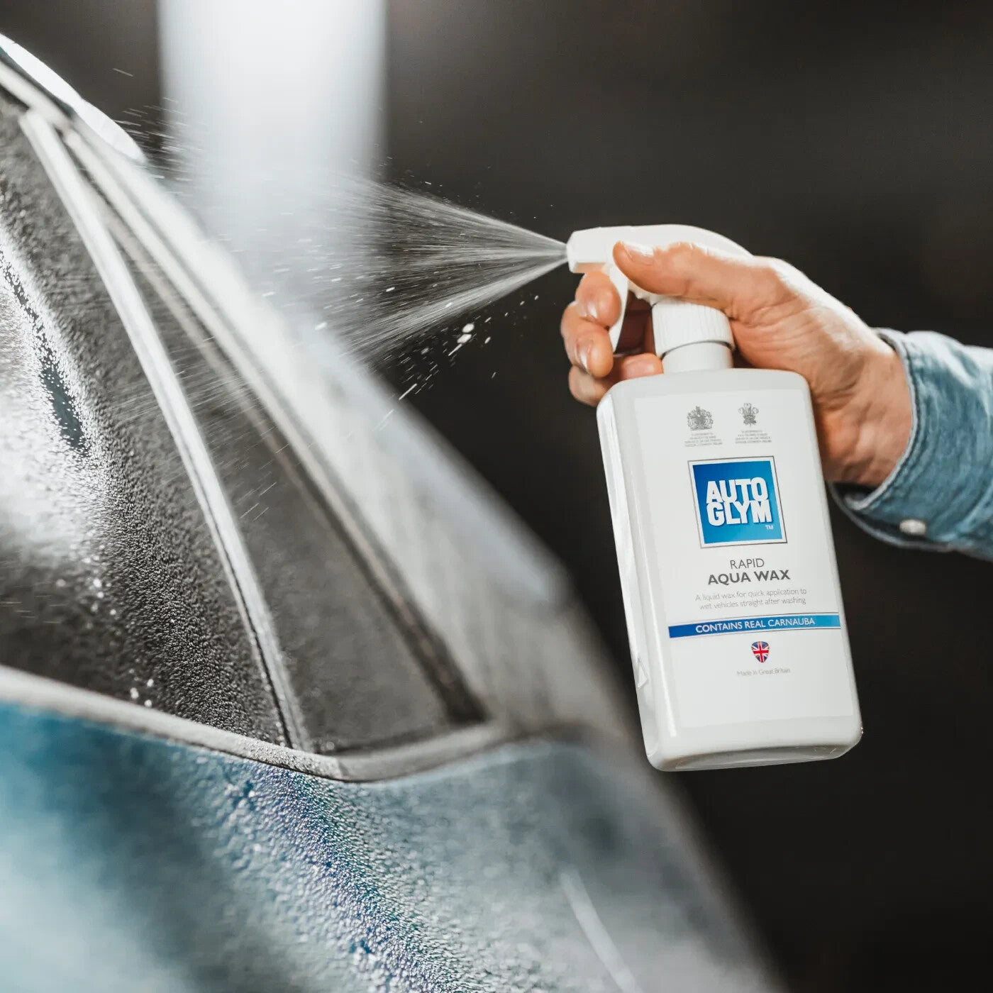 AUTOGLYM Rapid Aqua Wax Complete Kit Carnauba Spray Wax FREE MICROFIBRE CLOTHS
