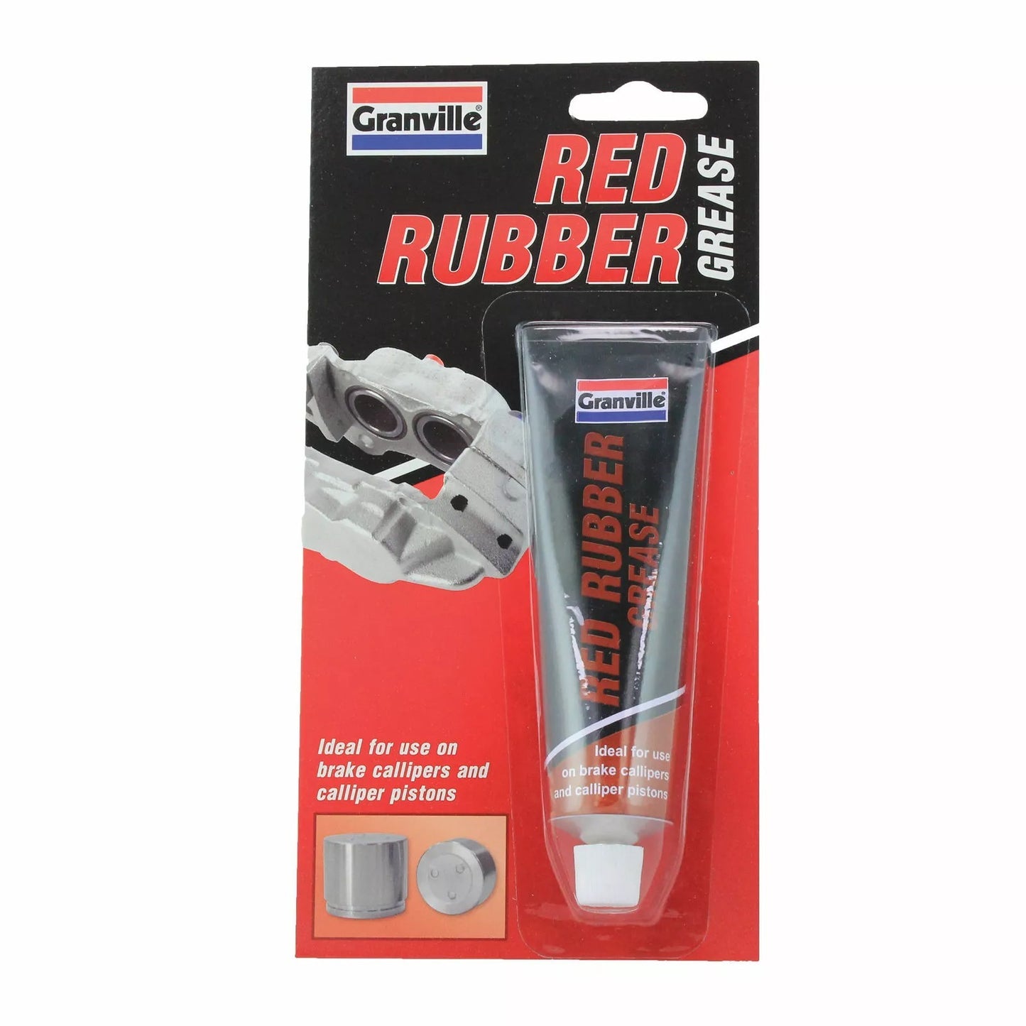 Granville Red Rubber Grease Tube Lubricant 70g Brake Caliper Piston Grease