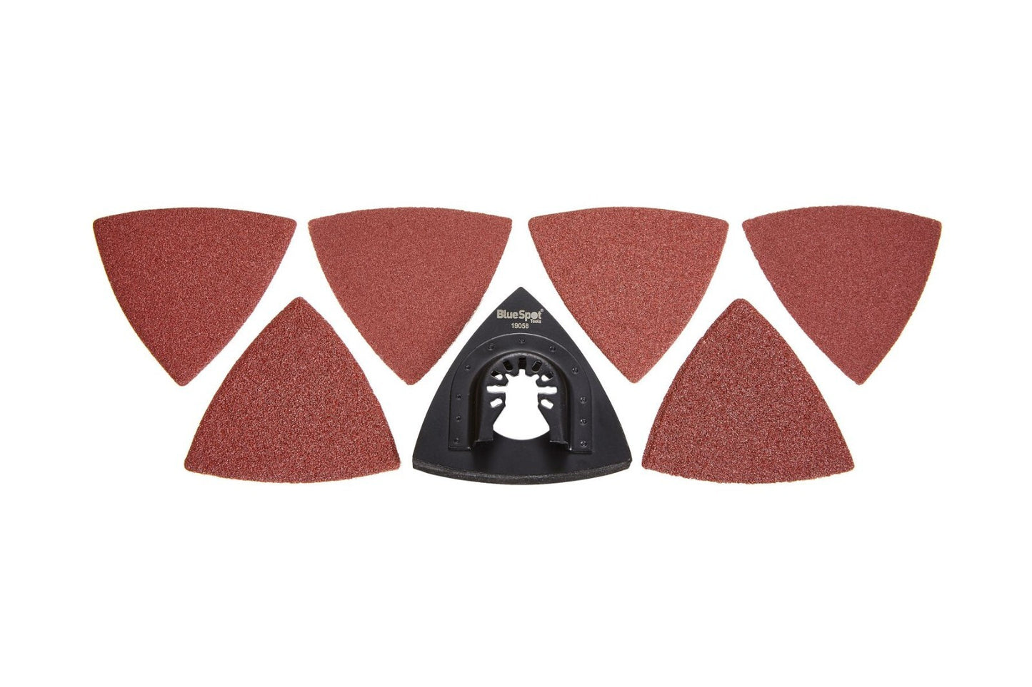Blue Spot Tools 80MM Multi-Tool Sanding Plate, includes 6 PCE mixed sheets 19058
