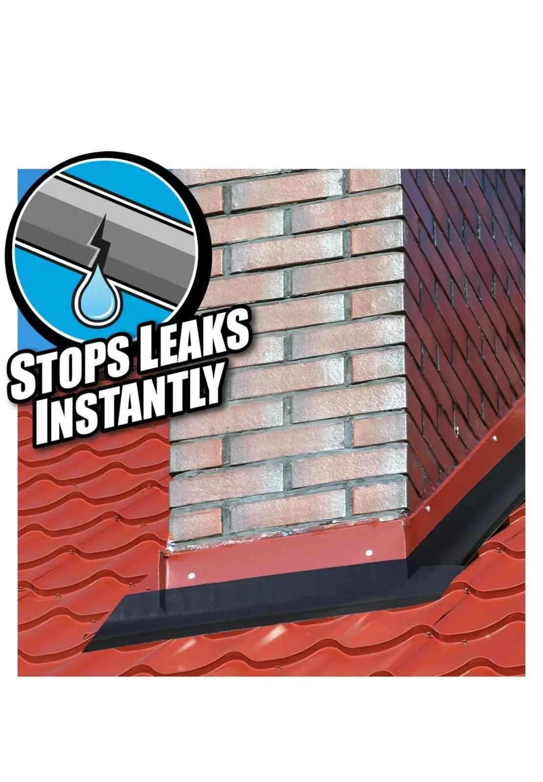 Gorilla Tape Waterproof Patch And Seal Strong Permanent Rubberised Roof Leak Fix