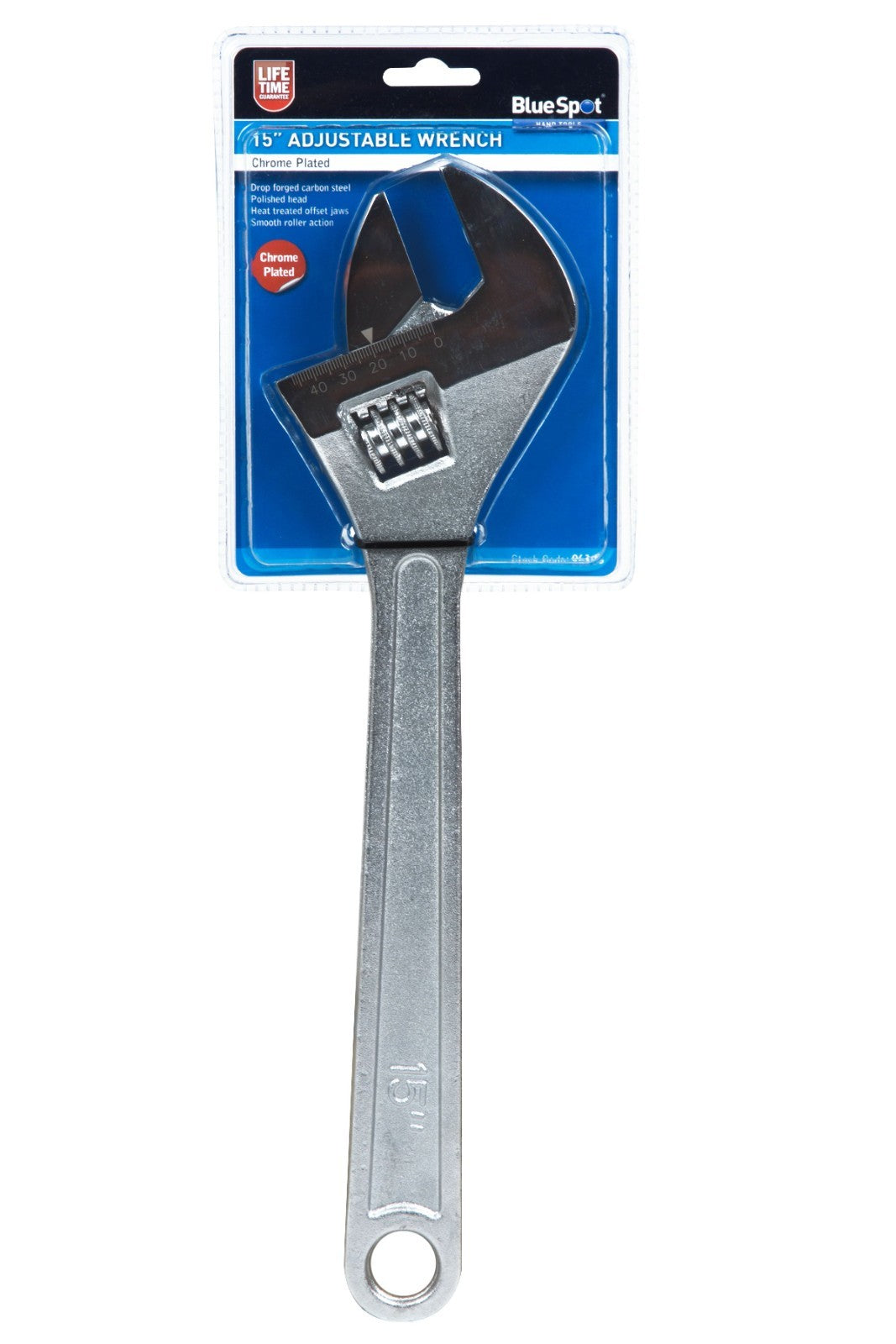 BlueSpot Adjustable Spanner Extra Long Large Handle Drop Forged Wrench 15" 06106