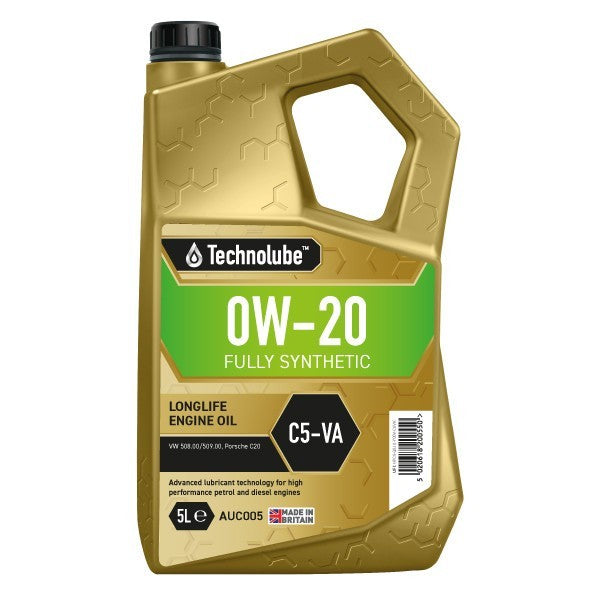 Technolube Fully Synthetic 0W-20 C5 VAG - 5L for Porsche and Volkswagen