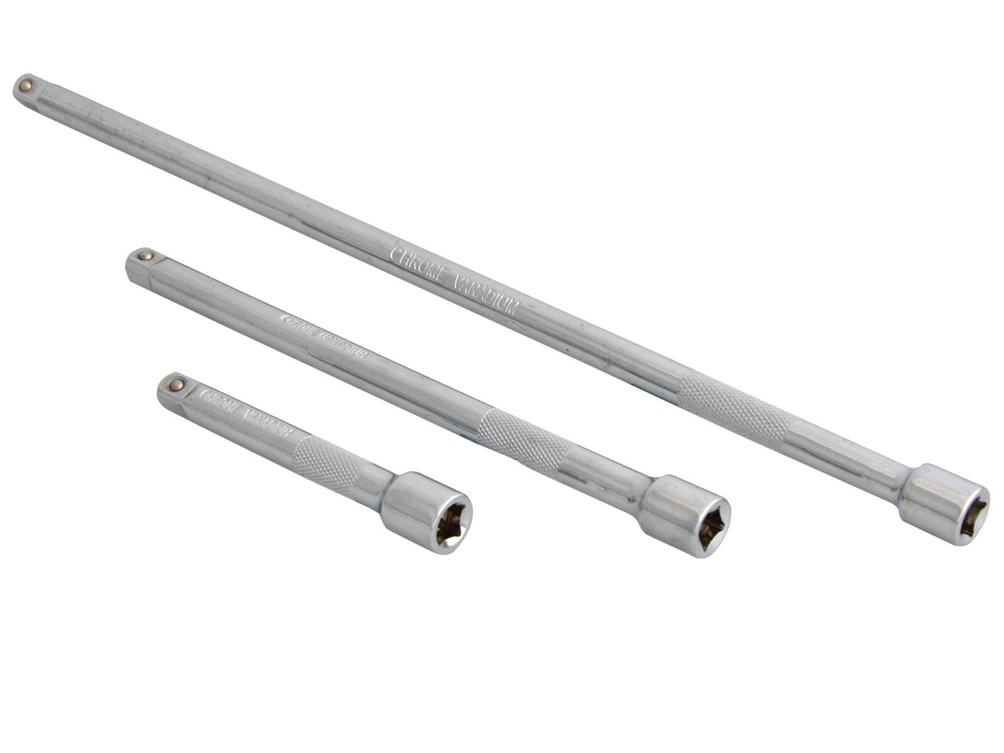 EXTENSION BAR Set 3" 6" 10" long. 1/4" square Drive Socket Extension Bars 02074