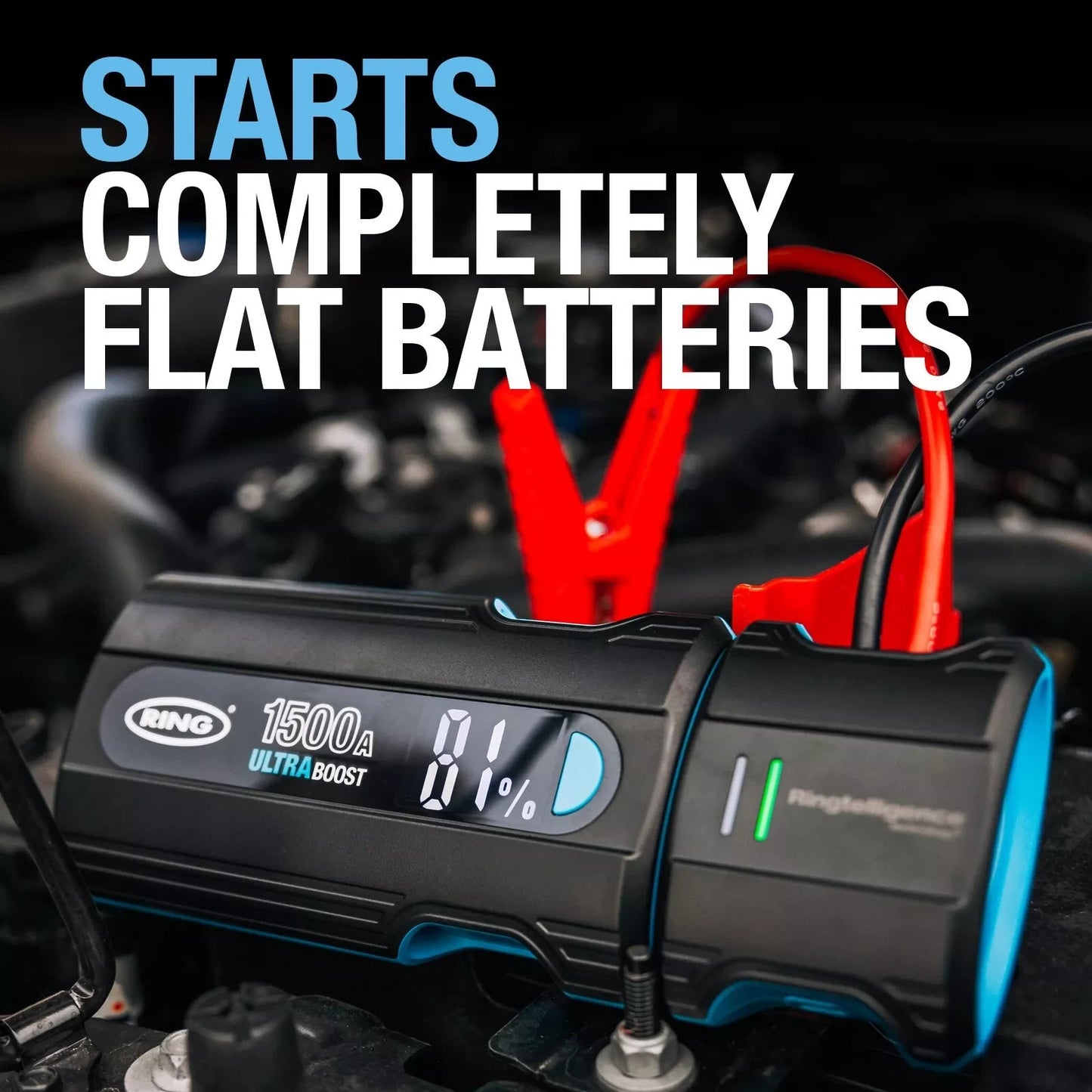 Ring ULTRABOOST 1500 Lithium Car Jump Starter Battery Booster 12v 1500a RJS030