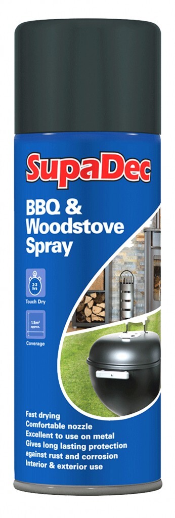 High Temperature MATT BLACK BBQ & Woodstove Spray 400ml 329542