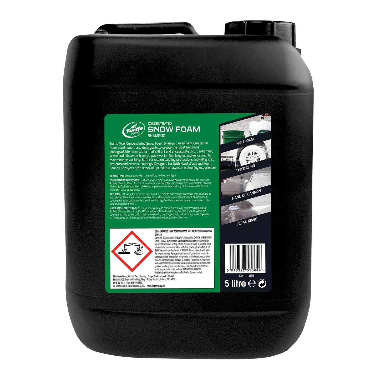 Turtle Wax Snow Foam Concentrate Pro Valeting 5ltr Bubblegum