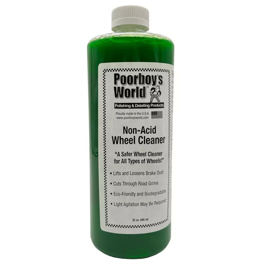 Poorboys Non Acid Wheel Cleaner For Alloy Steel Polished Chrome Wheels