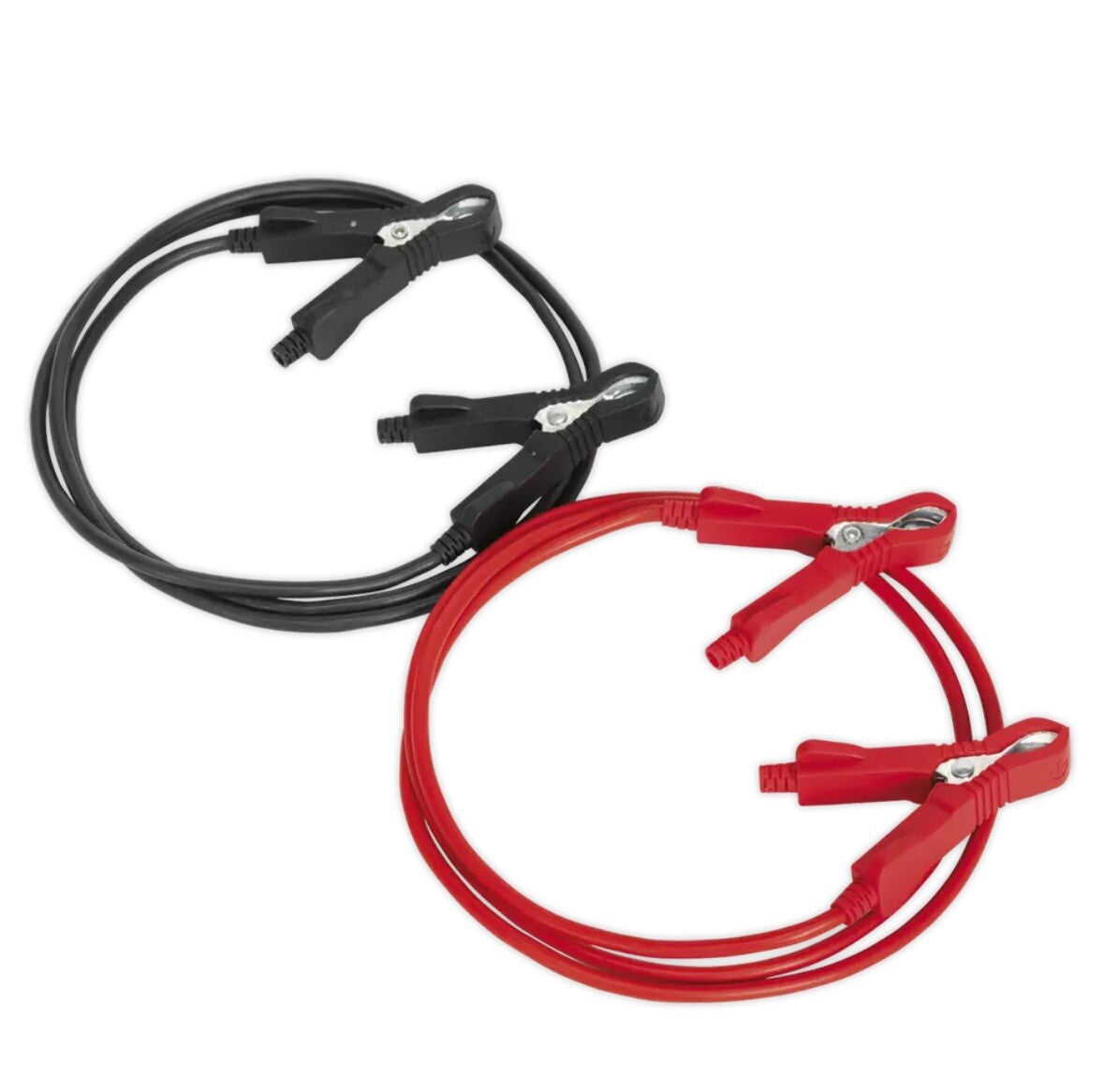 Booster Cables - 5mm² x 1.5m Copper 100A Motorcycle - Sealey BC0515 New