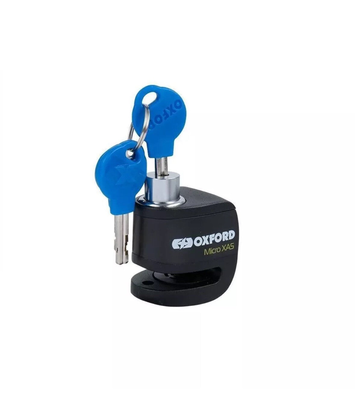 Oxford Micro XA5 Motorcycle Scooter High Security Alarm Disc Lock Black/Black