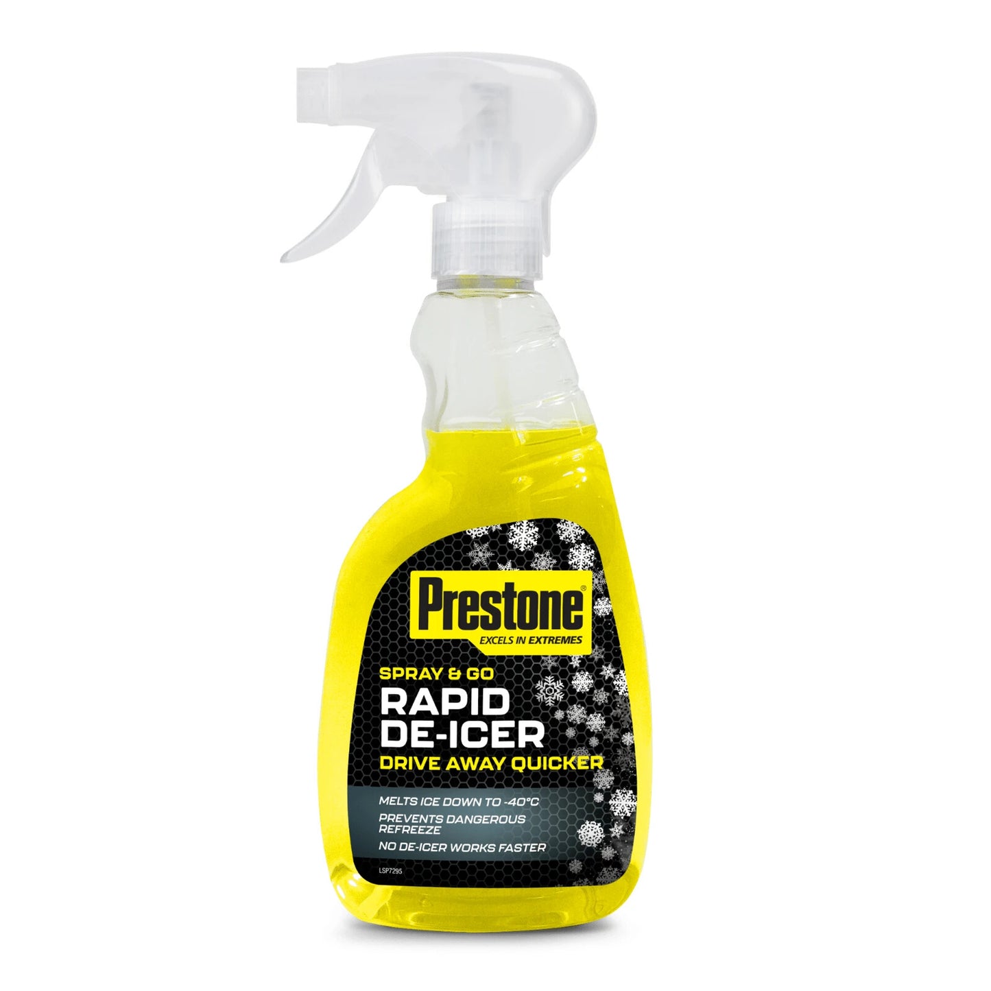 De-Icer Trigger Spray -40C 0.5L Frost Ice Remover Fast Acting Prestone PDEI0101A
