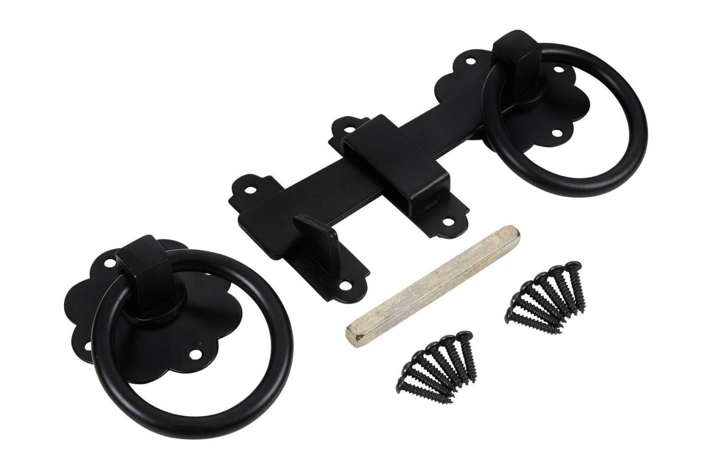 Blue Spot Tools Ironmongery 152mm Black Powder Coated Ring Latch bsp78018