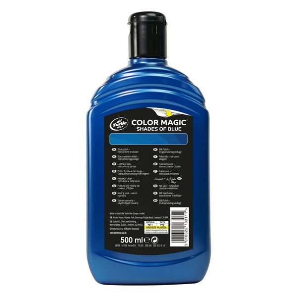 Turtle Wax Color Magic Car Polish Masks Fine Scratches Dark/Ultra Blue 500ml