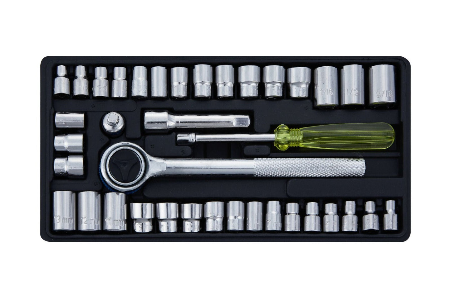 Blue Spot Tools B/SPOT Mixed Socket Set (40-Piece) 1/4” & 3/8” 01535