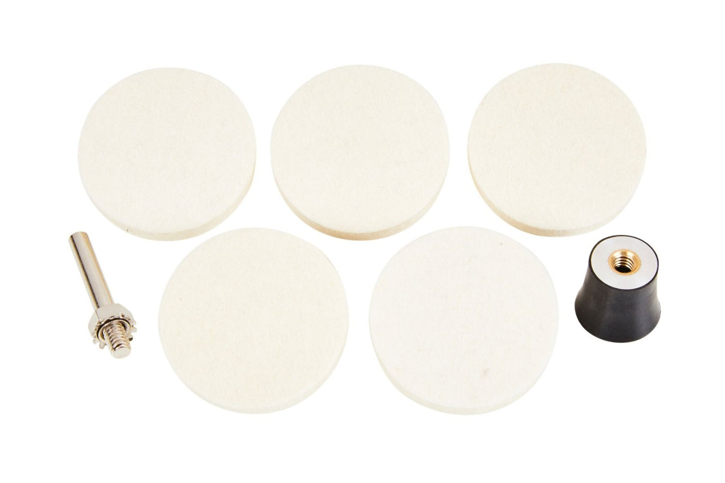 Blue Spot Tools 6 PCE 50mm (2") Felt Polishing Discs bsp19076