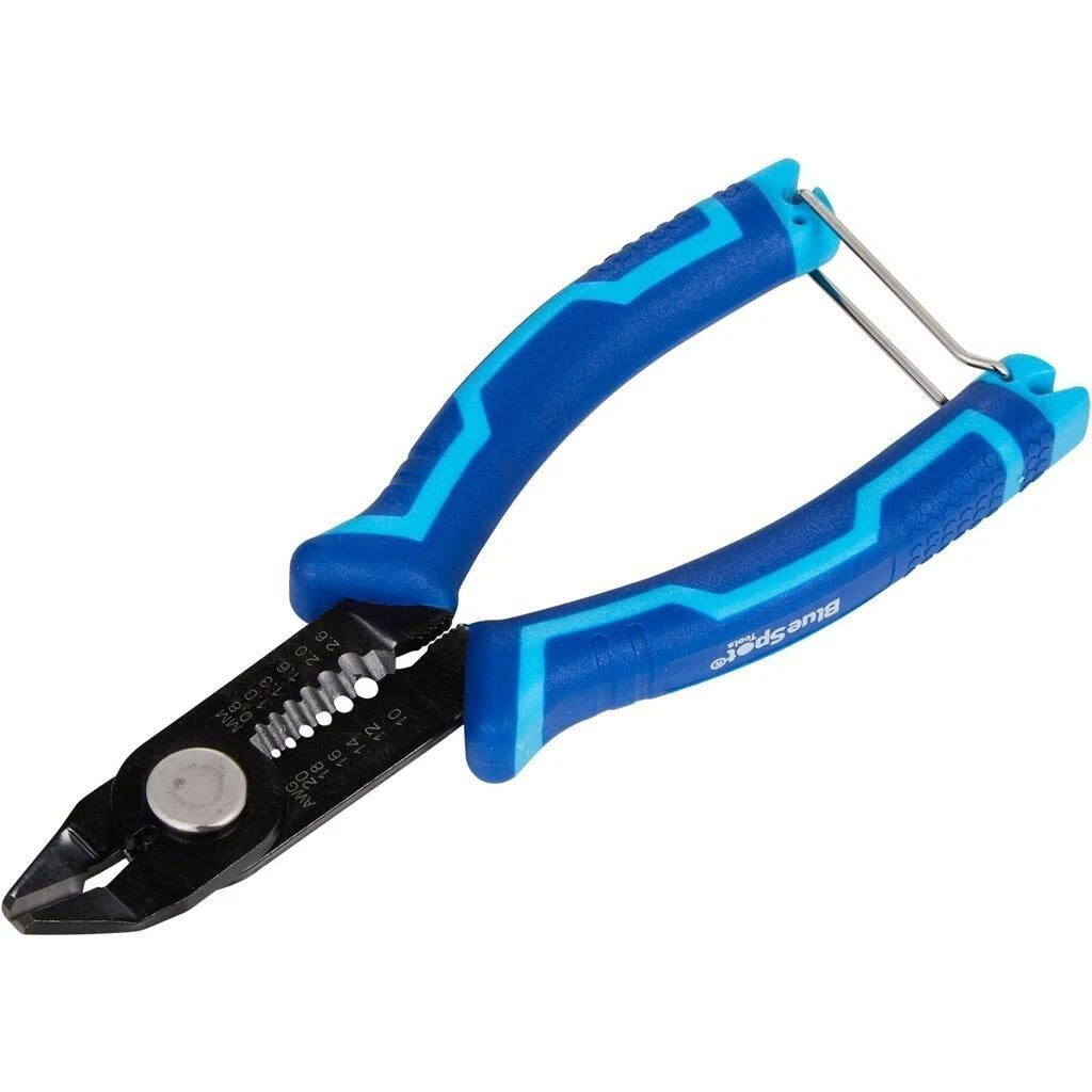 BlueSpot 160mm Precision Flush Wire Side Cutter Stripper Pliers Cable Snips