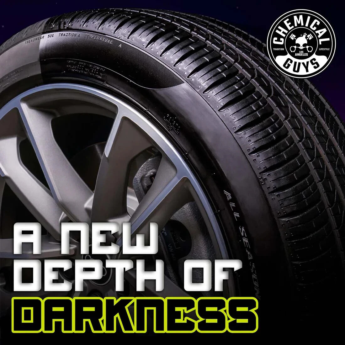 CHEMICAL GUYS Galactic Black Wet Look Tire Shine Dressing (16oz)