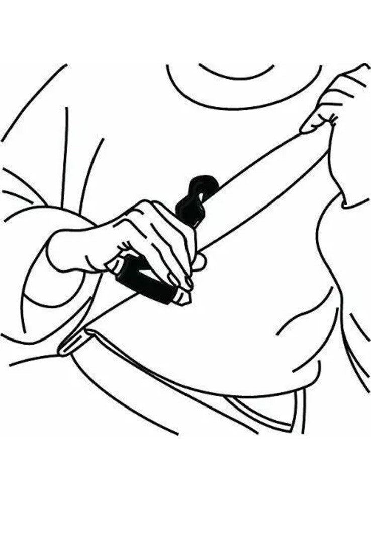 Carpoint - Emergency Escape hammer - Double cup - With Seatbelt Knife