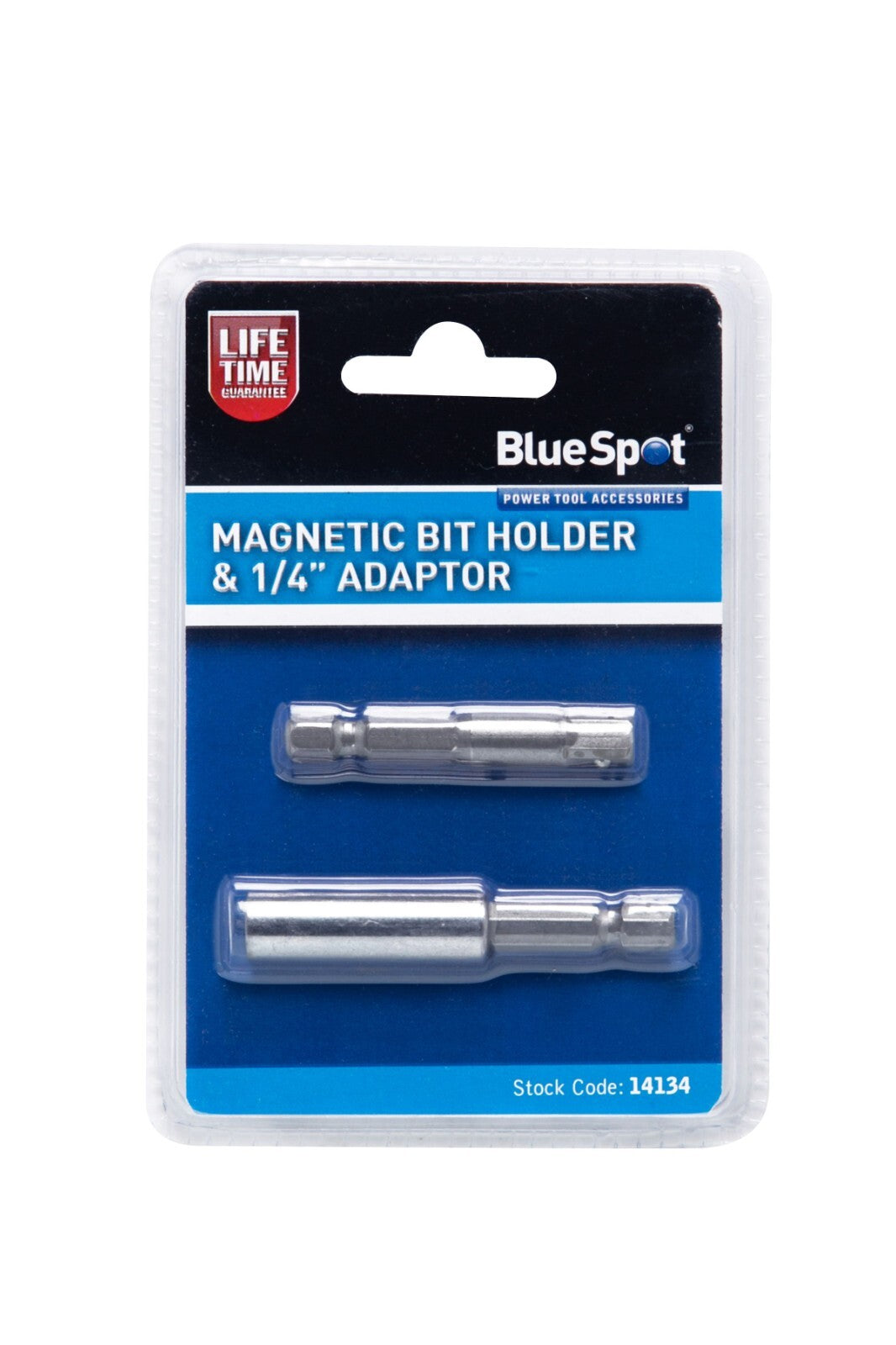 2pc Magnetic Bit Holder + 1/4" Socket Adaptor Set For Drill Screwdriver 14134
