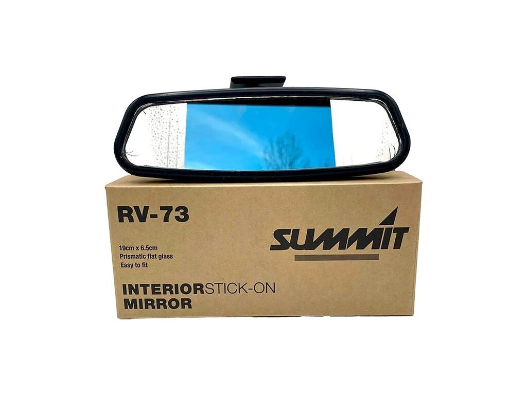 Non Dipping Stick On Rear View Mirror RV-73 Summit Genuine Top Quality Product