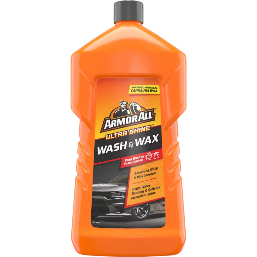 Car Wash and Wax 1L - Dual Action Shampoo & Polish, Water Beading Technology