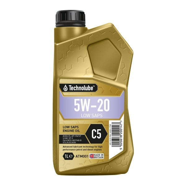Technolube Fully Synthetic 5W-20 C5 Low SAPS Engine Oil - 1L, ATM001