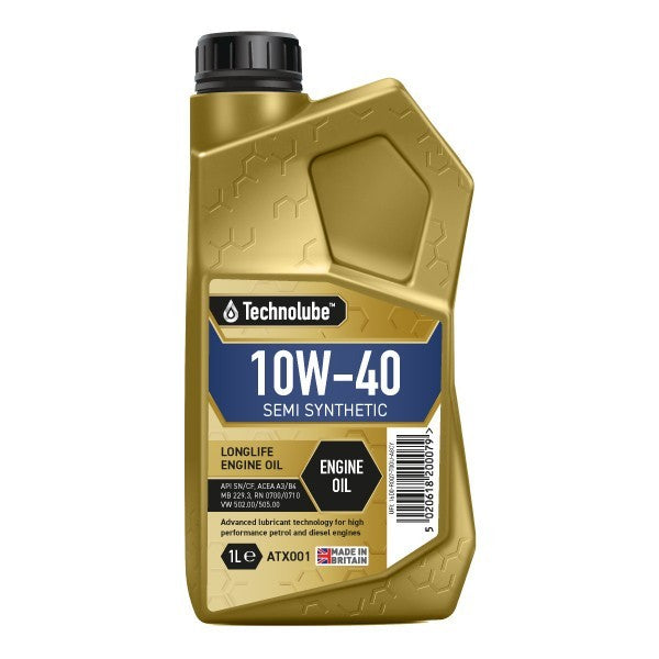 Technolube 10W40 Semi Synthetic Longlife Engine Oil - 1 litre atx001