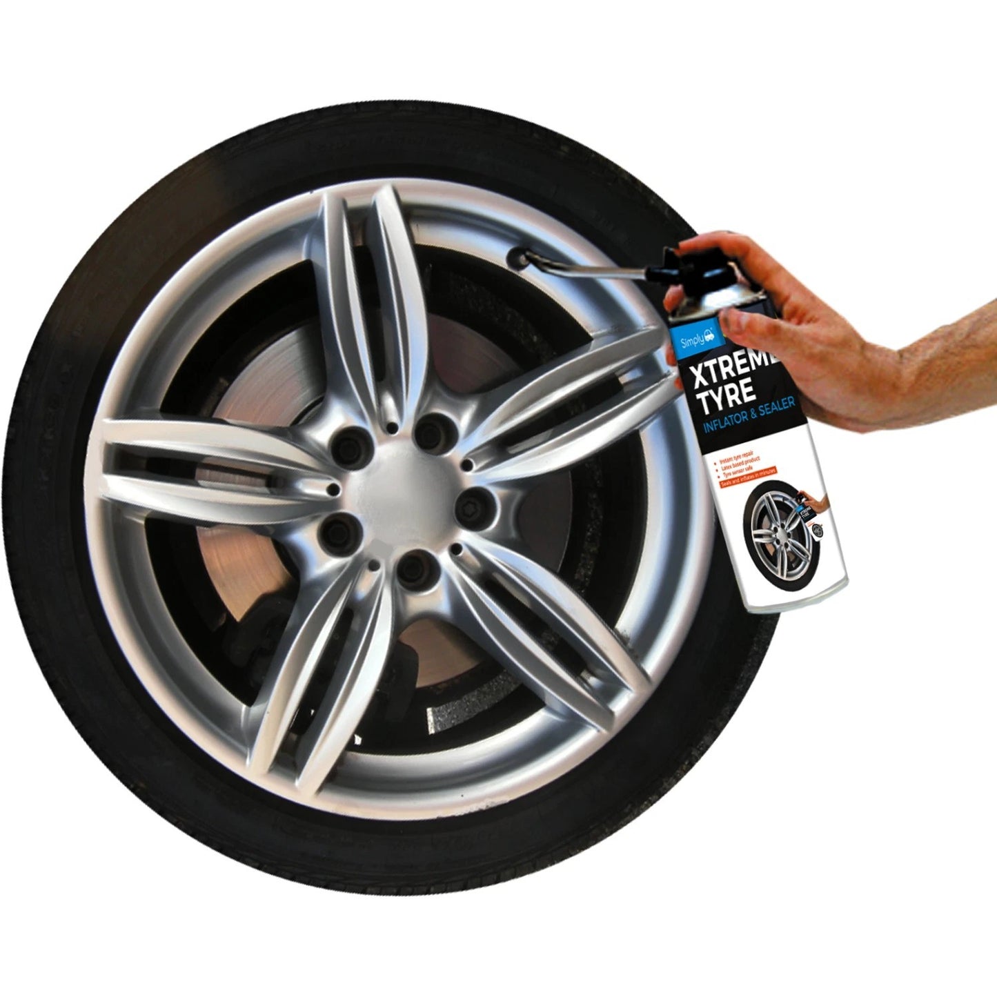 Xtreme Tyre Inflator, Tyre Repair Fluid, Seales & Inflates, Tyre Sensor Safe