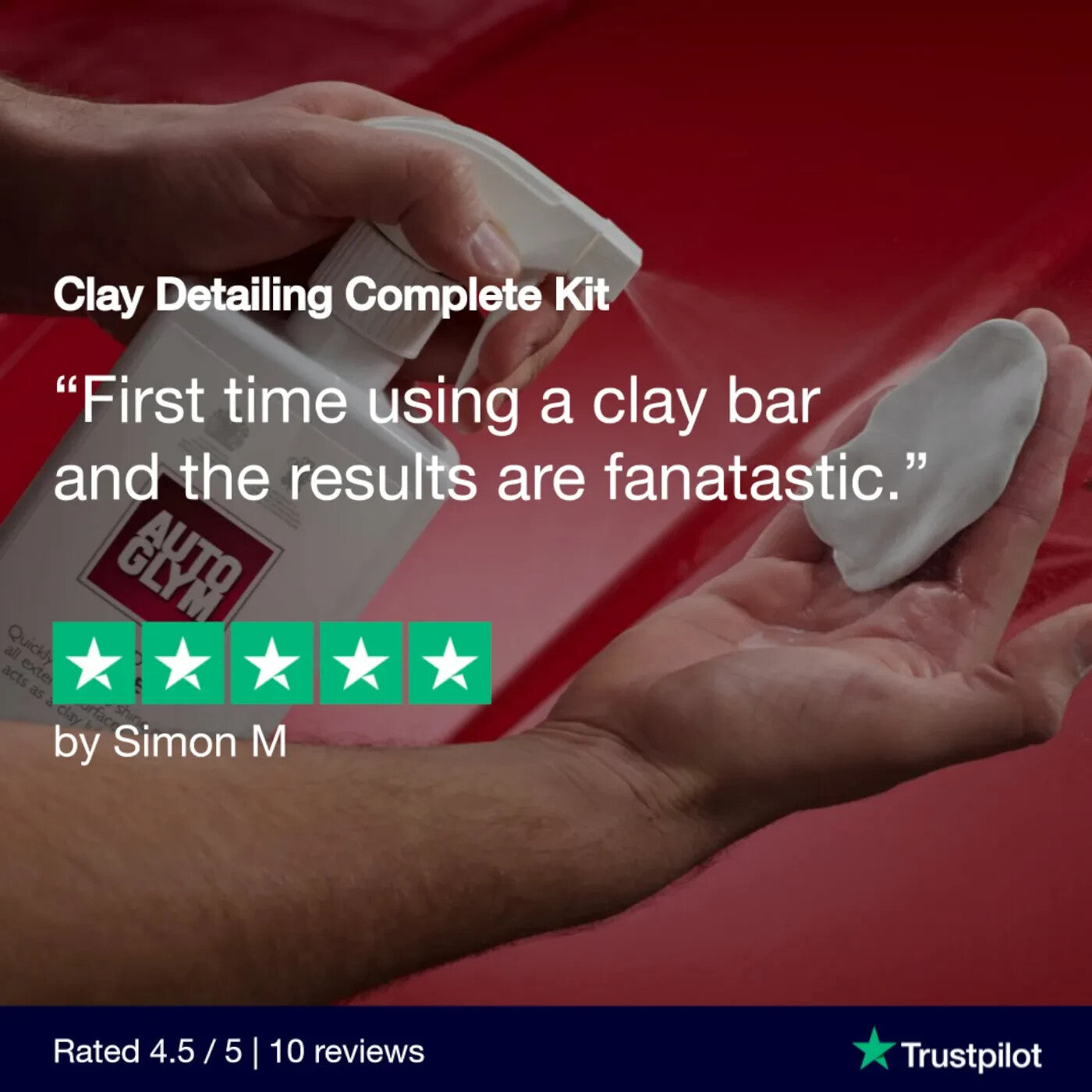 Autoglym Surface Clay Detailing Complete Kit VPCLAYKIT