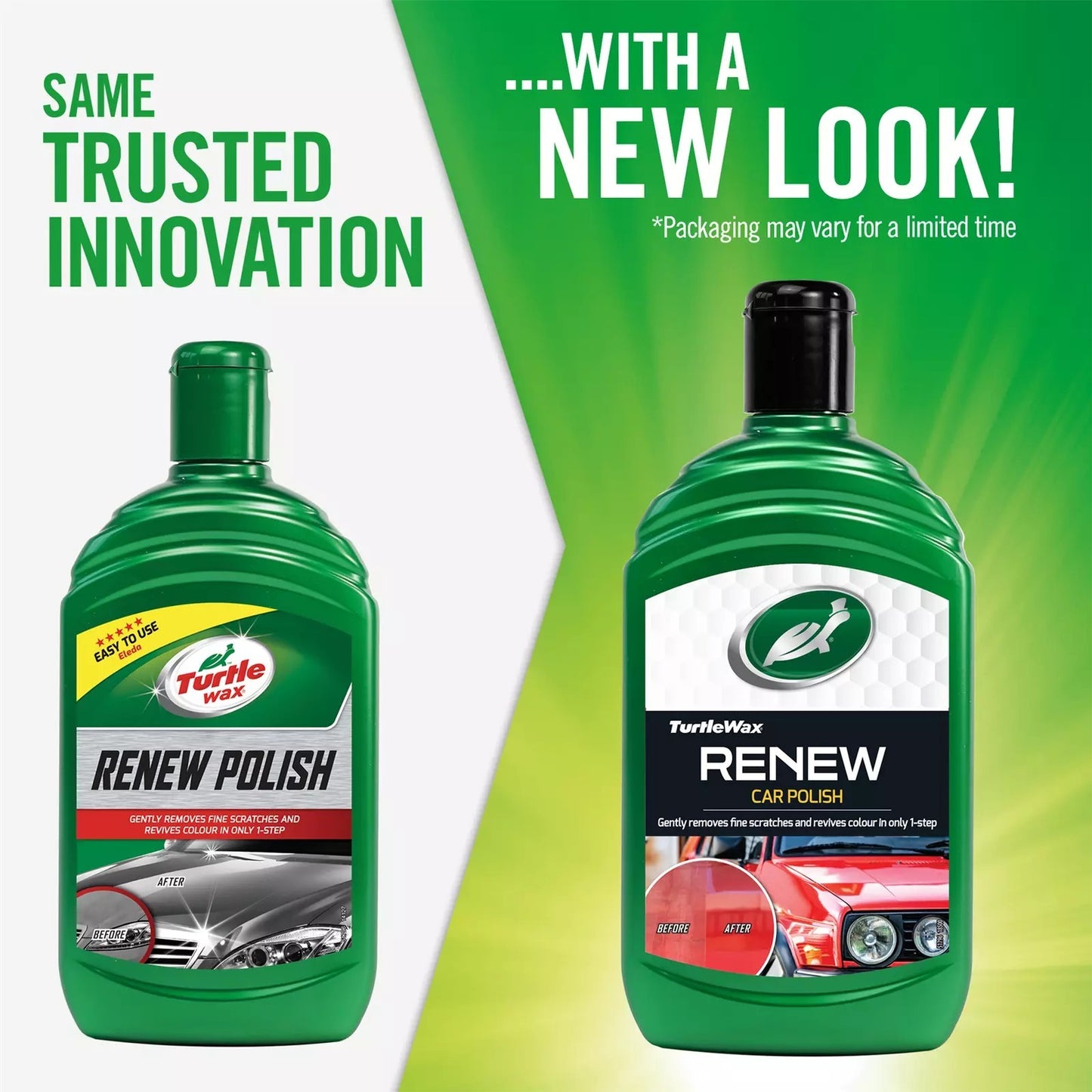Turtle Wax Renew Liquid Car Polish Fine Scratches Paintwork Remover 500ml