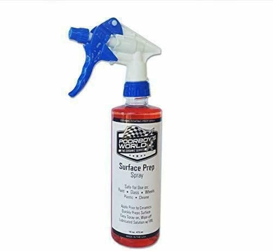 Poorboys Surface Prep Spray With IPA - Use Prior to Ceramic Car Coating 473ml