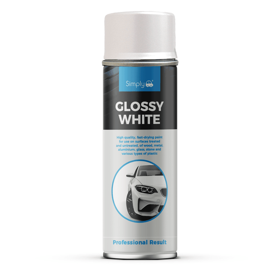 Simply Sprays - SP-020 GLOSSY White 500ml Spray Can SP020