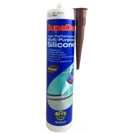 SupaDec Multi Purpose Silicone Sealant Waterproof Mould Resistant 300ml 696873