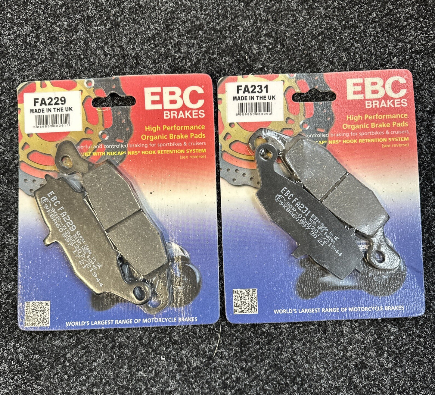 EBC ORGANIC Front Brake Pads for Suzuki GSF600 Bandit S 2000 2001 2002 2003 2004