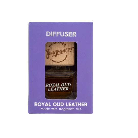 Designer Fragrance ROYAL ORD LEATHER Car Home Diffuser Air Freshener Bottle Reed