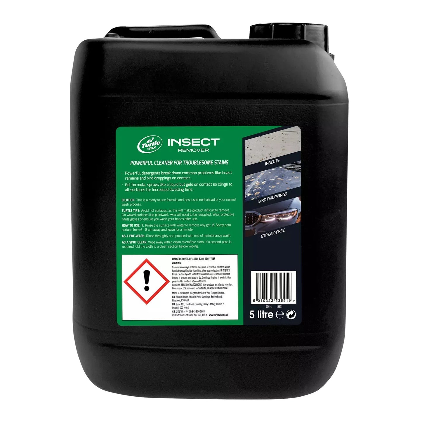 Turtle Wax Powerfull Isect Remover- Pro Valeting, Removes