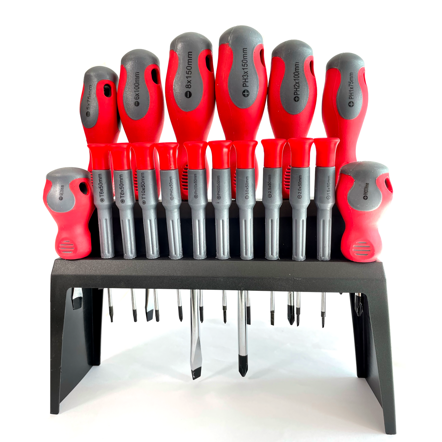 Simply Tools 18 Piece CV Screwdriver Set With Stand Magnetised Tips TSET6