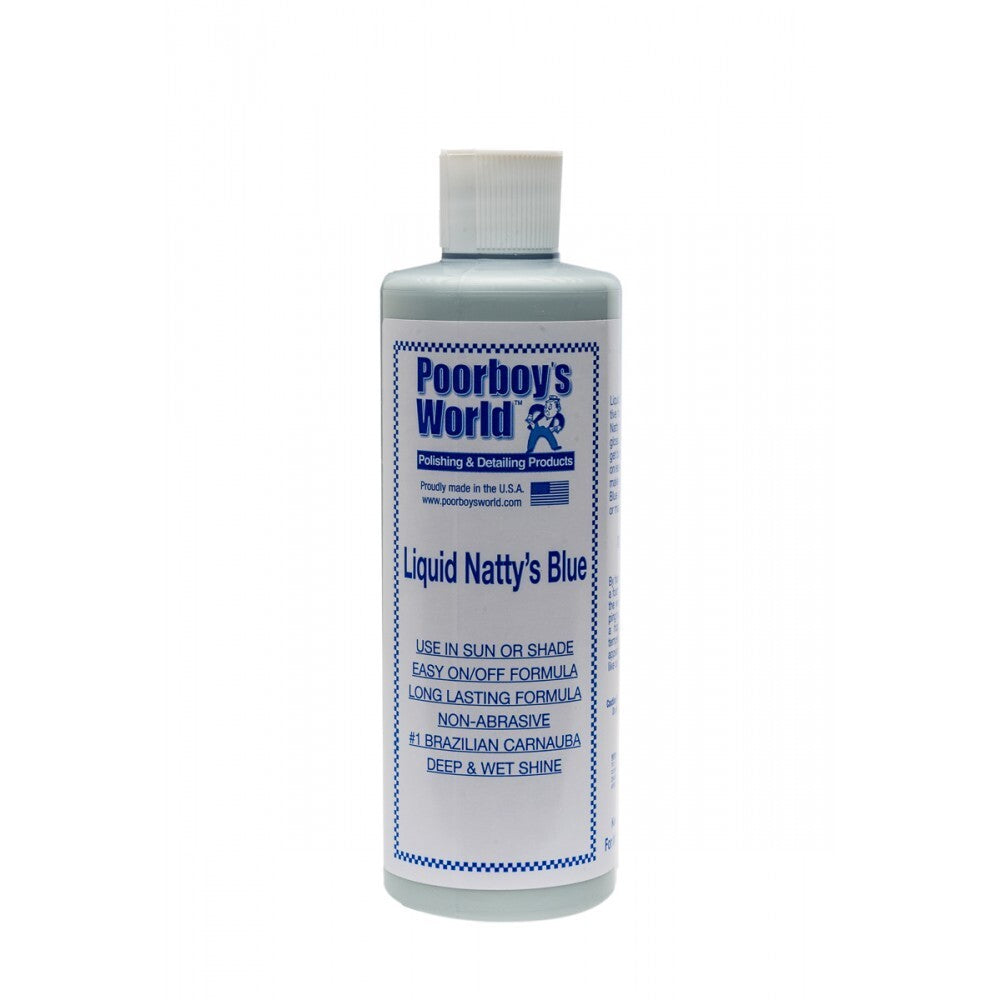 Poorboys PB-LNB16 Car Cleaning Valeting Liquid Nattys Blue Wax 473ml
