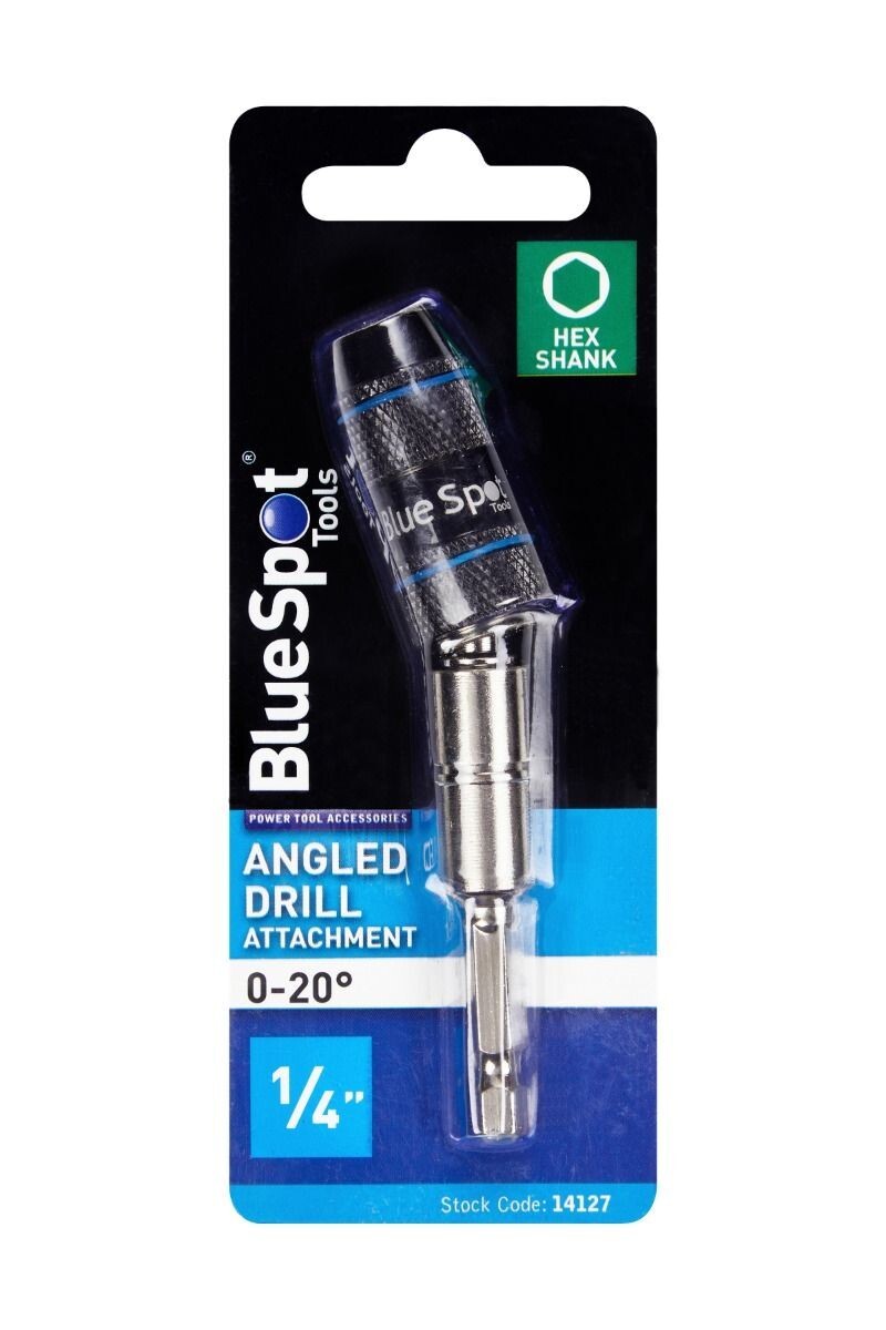 Screwdriver Bit Holder Angled Pivoting 1/4" Hex Magnetic Drill Bit 14127