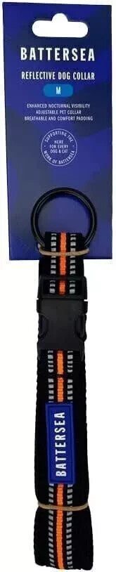 Battersea Reflective Dog Collar Orange L